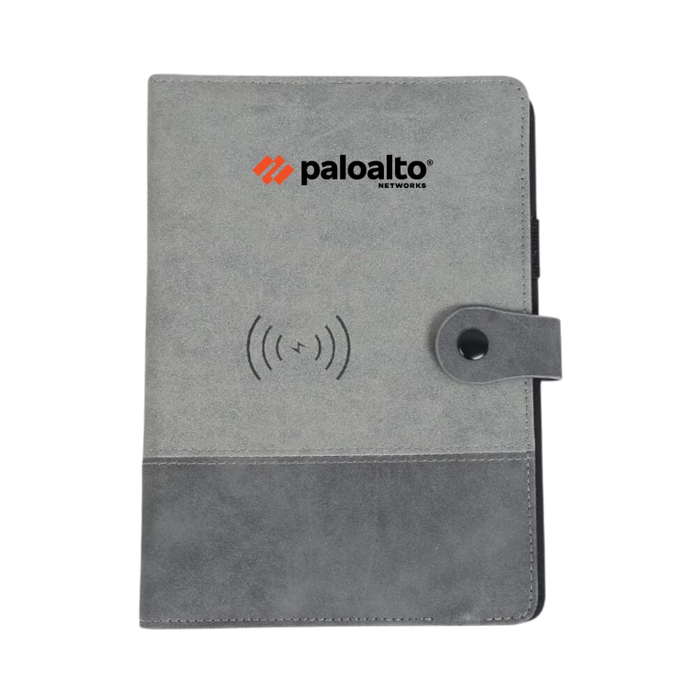 Fuzo Nimble 8000 mAh Power Bank Notebook with 15W Wireless Charger- Grey